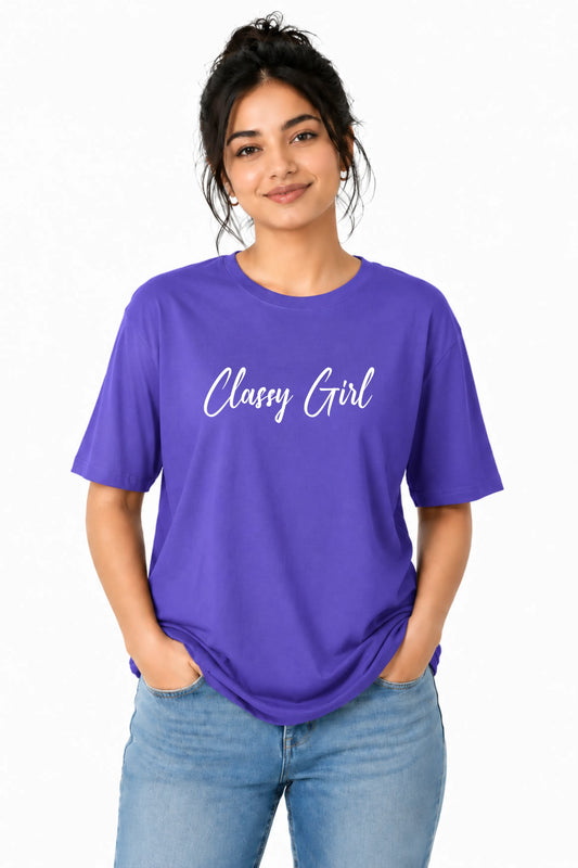 Classy Girl Oversized Graphic Tee