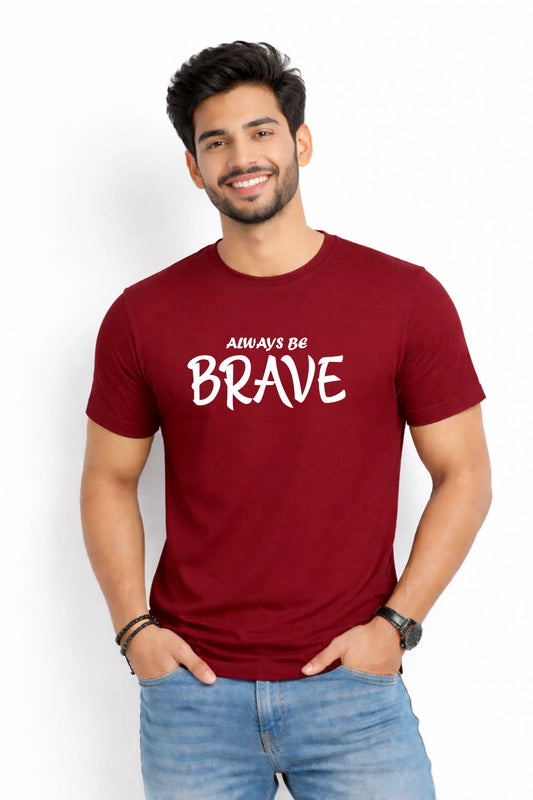 Always Be Brave Graphic Tee – Black
