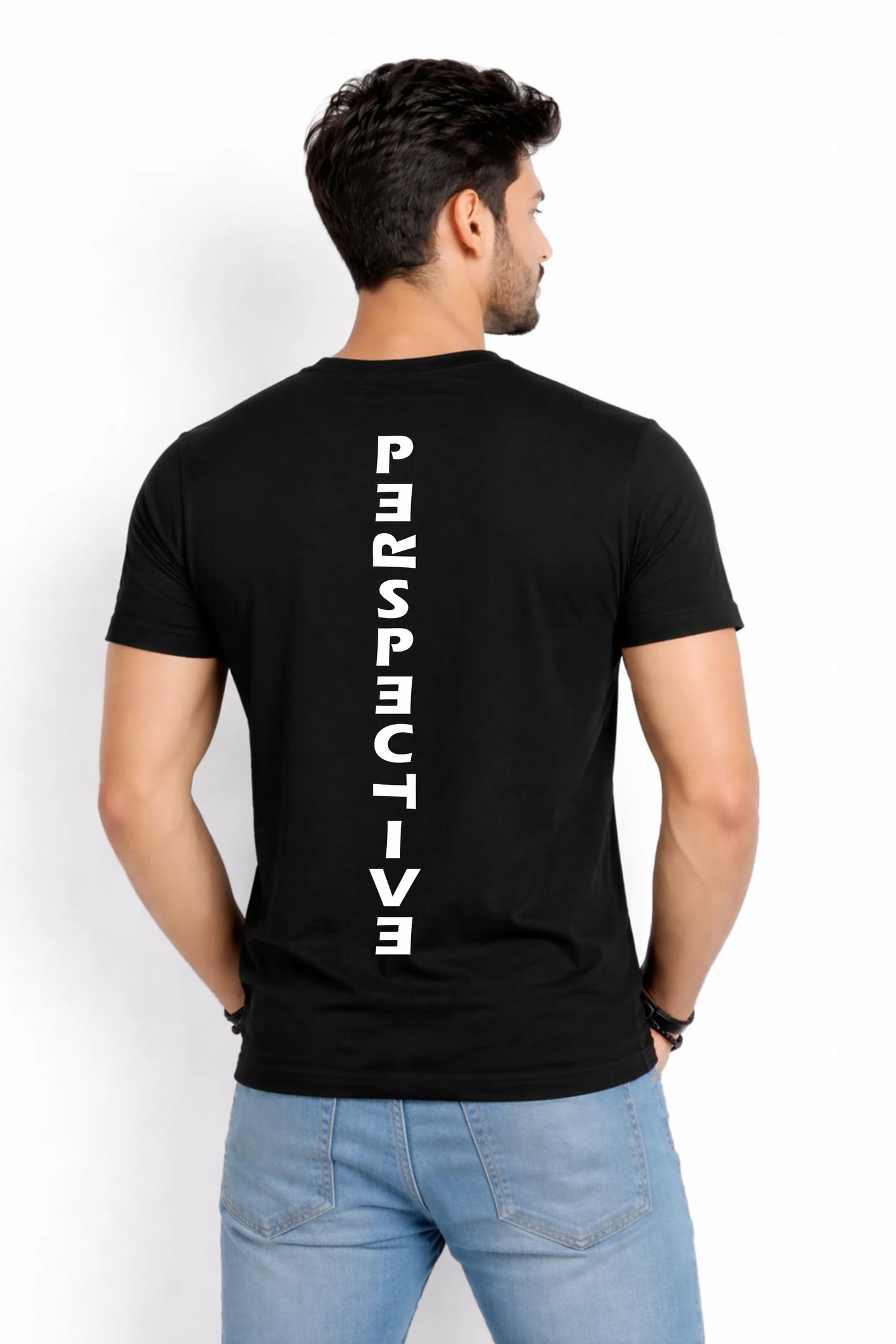 Perspective – Men's Back Print Graphic T-Shirt