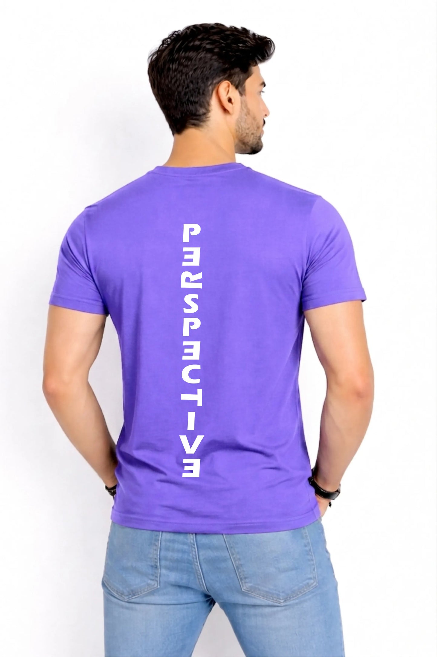 Perspective – Men's Back Print Graphic T-Shirt