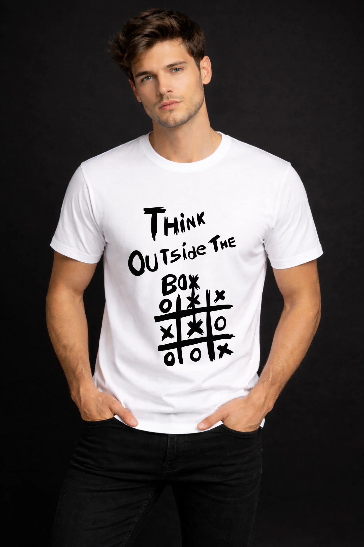 Think Outside The Box Graphic T-Shirt