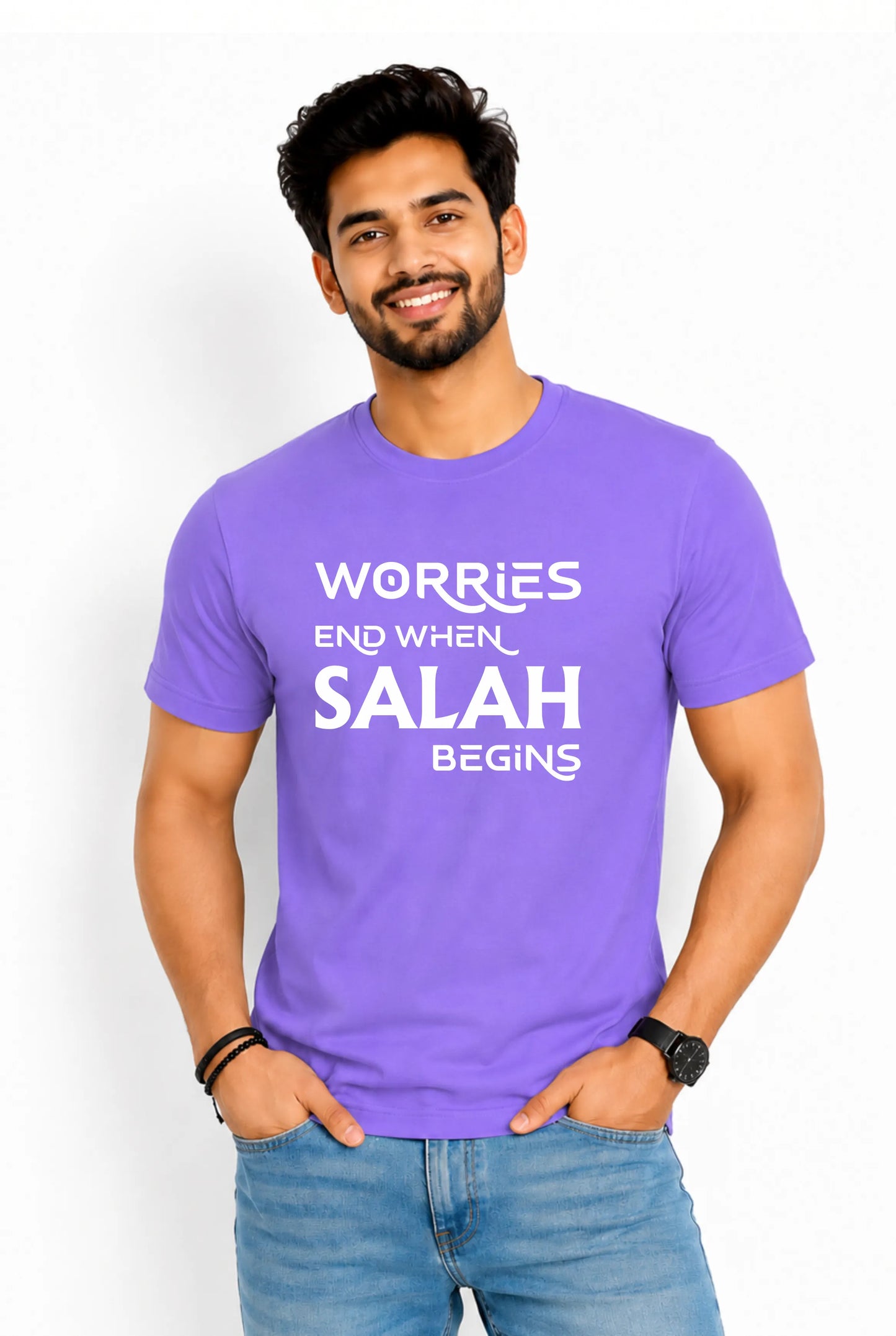 Worries End When Salah Begins T-Shirt