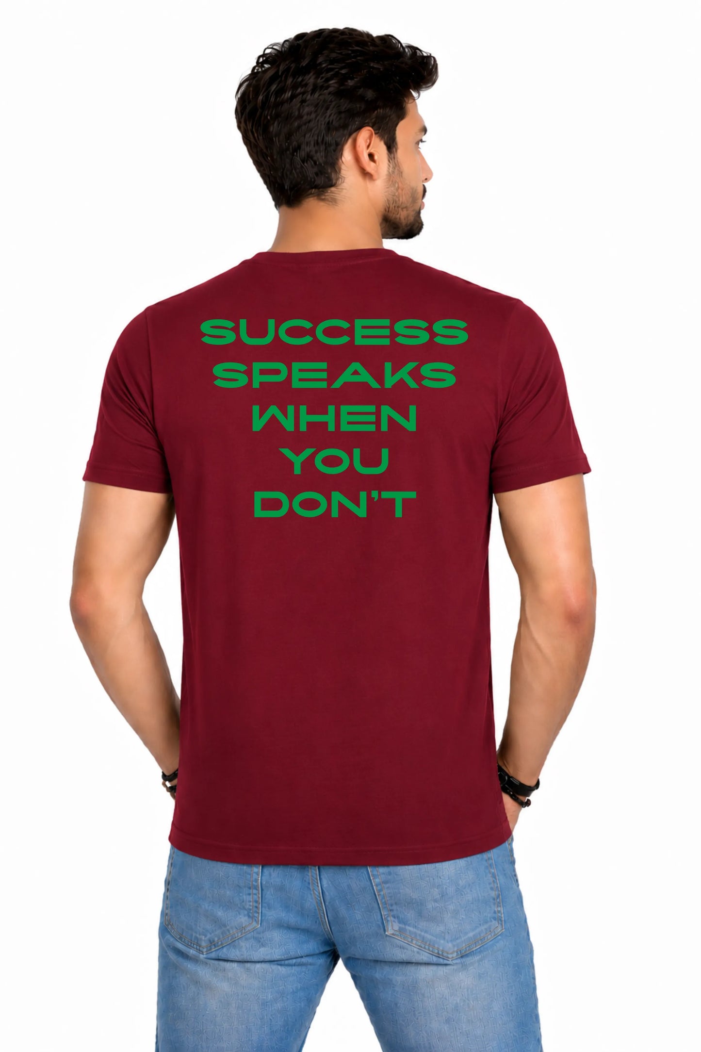 Success Speaks When You Don't - Back Print T-Shirt