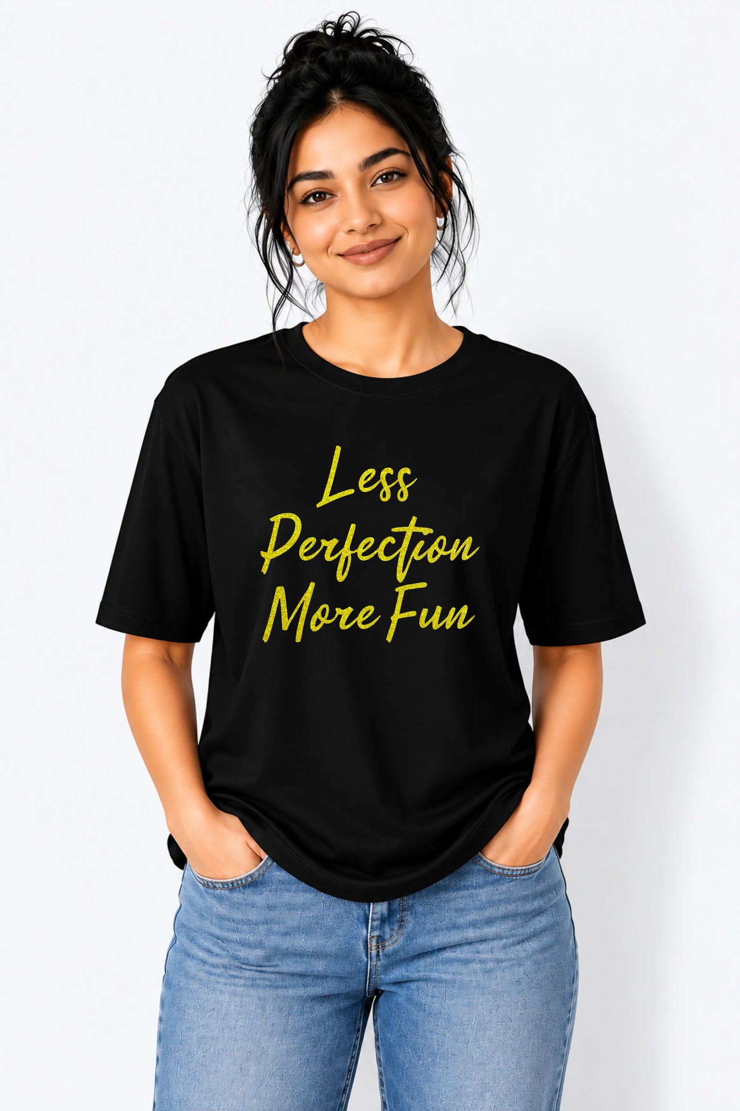 Less Perfection More Fun Oversized T-Shirt