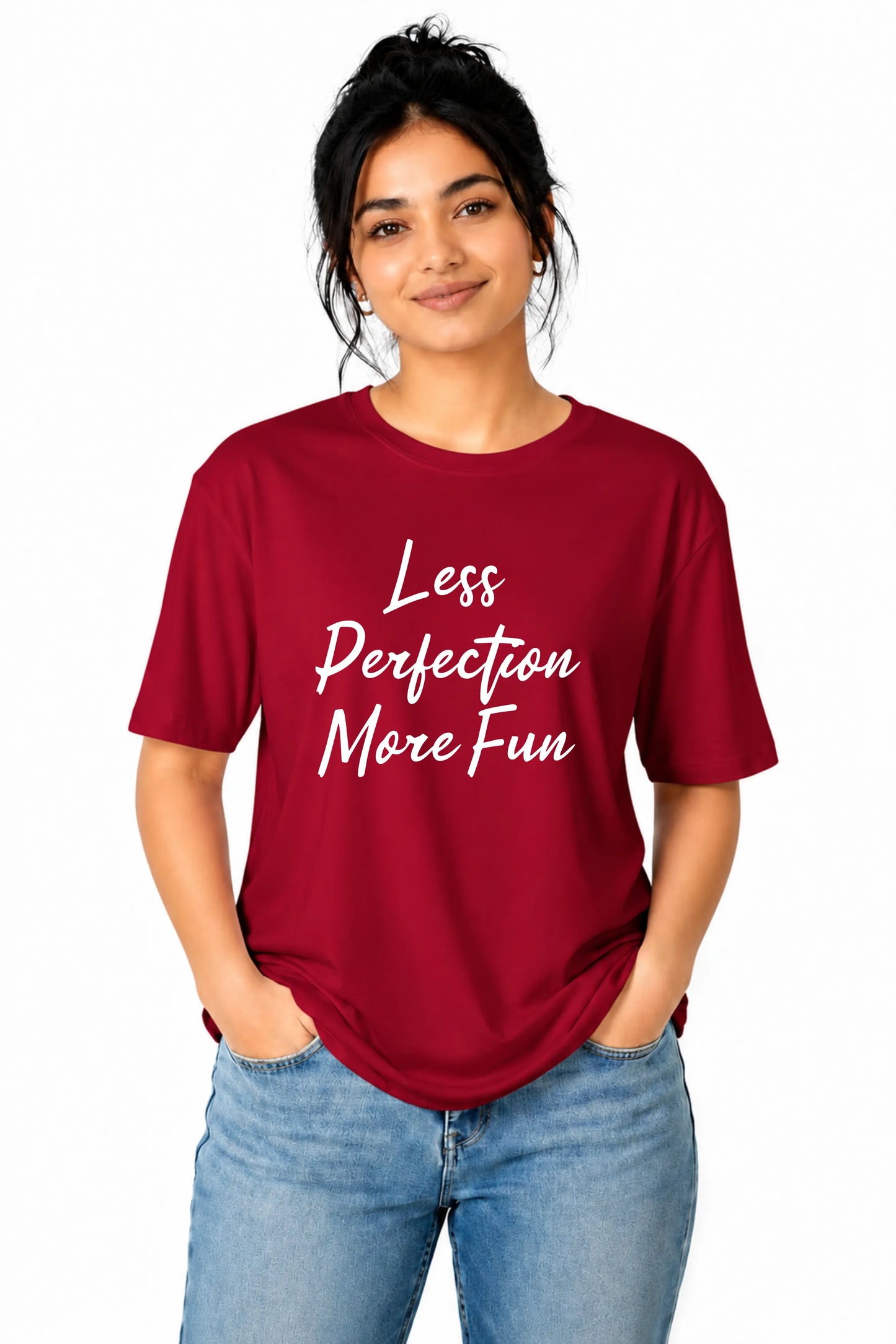 Less Perfection More Fun Oversized T-Shirt