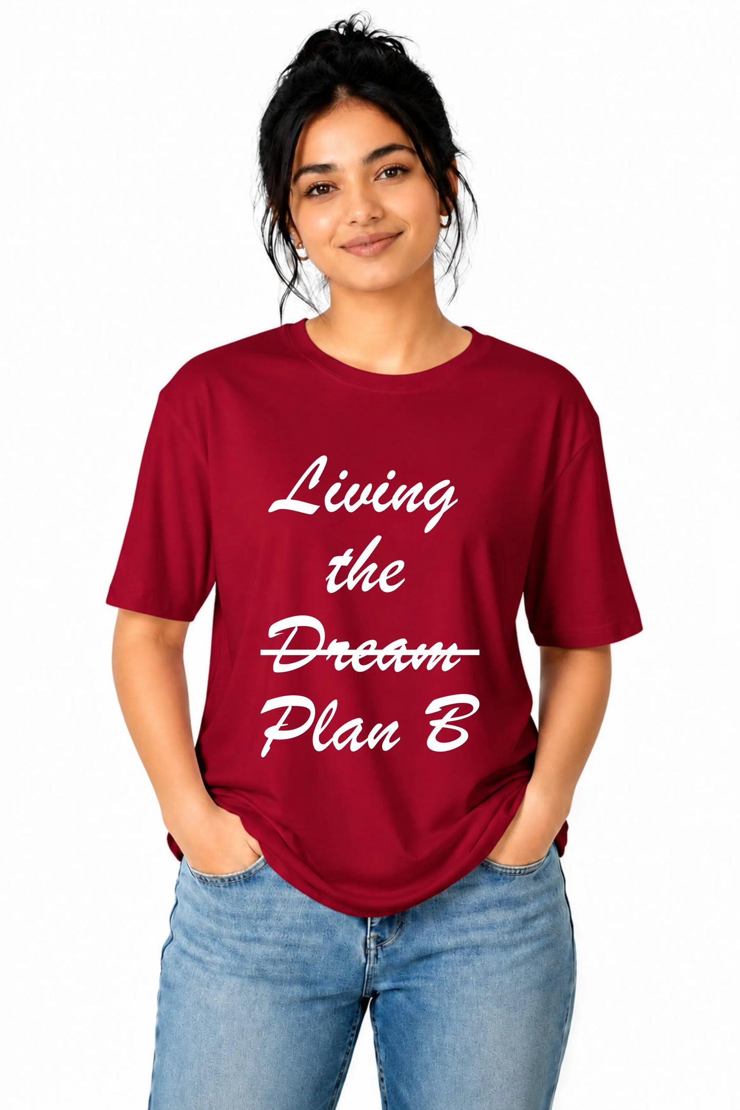 Living the Dream Plan B Oversized Tee