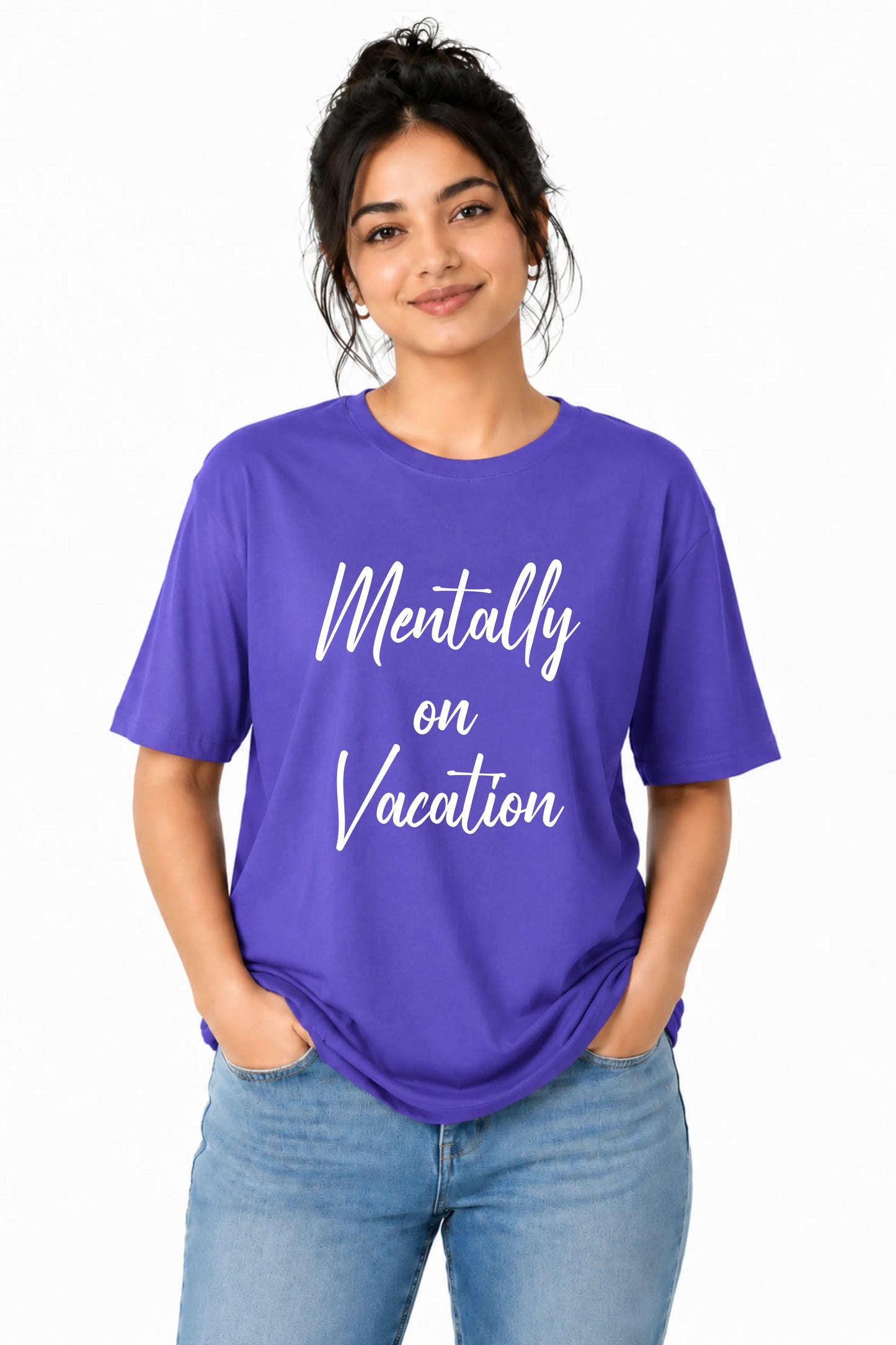 Mentally on Vacation Oversized Tee