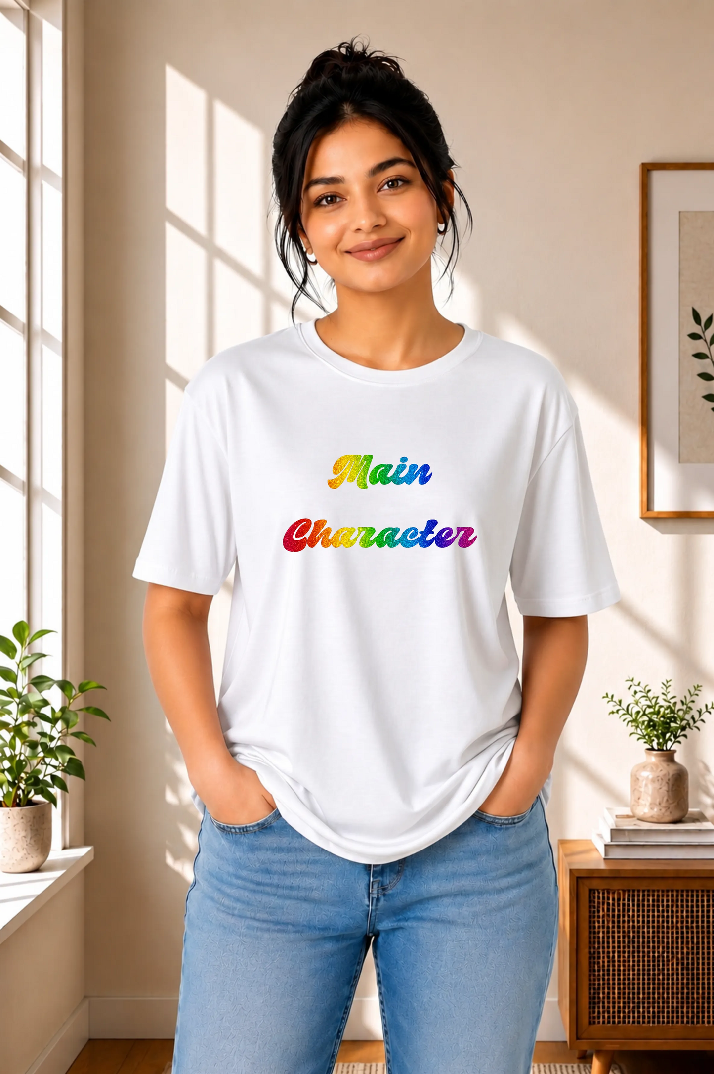 Main Character Oversized T-Shirt - White