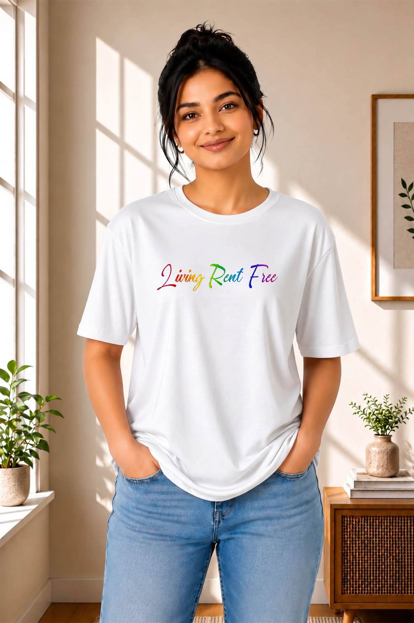 Living Rent Free Oversized T-Shirt