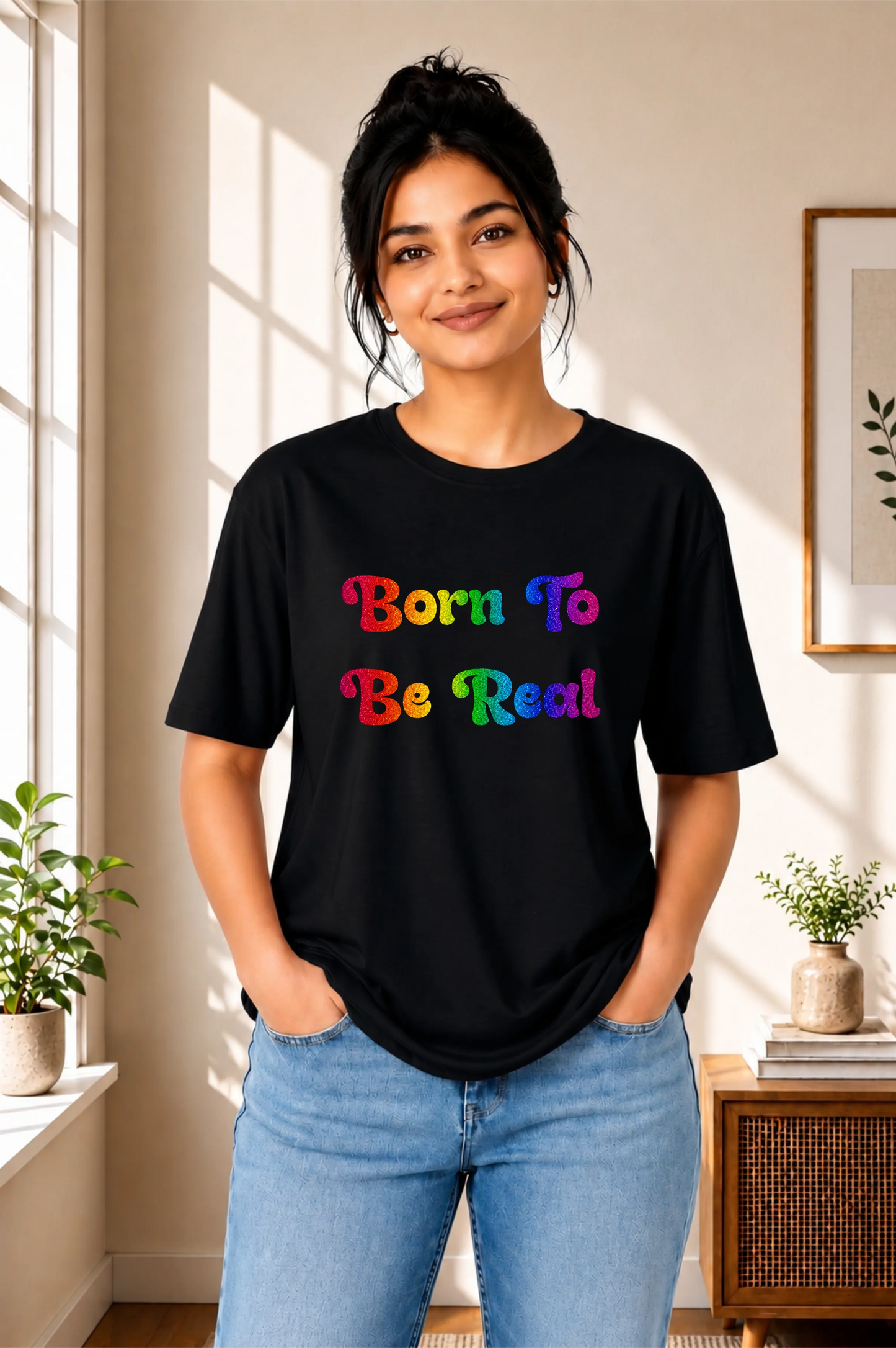 Born To Be Real Oversized T-Shirt
