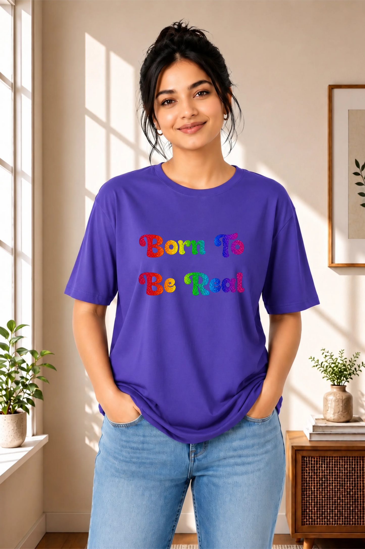 Born To Be Real Oversized T-Shirt