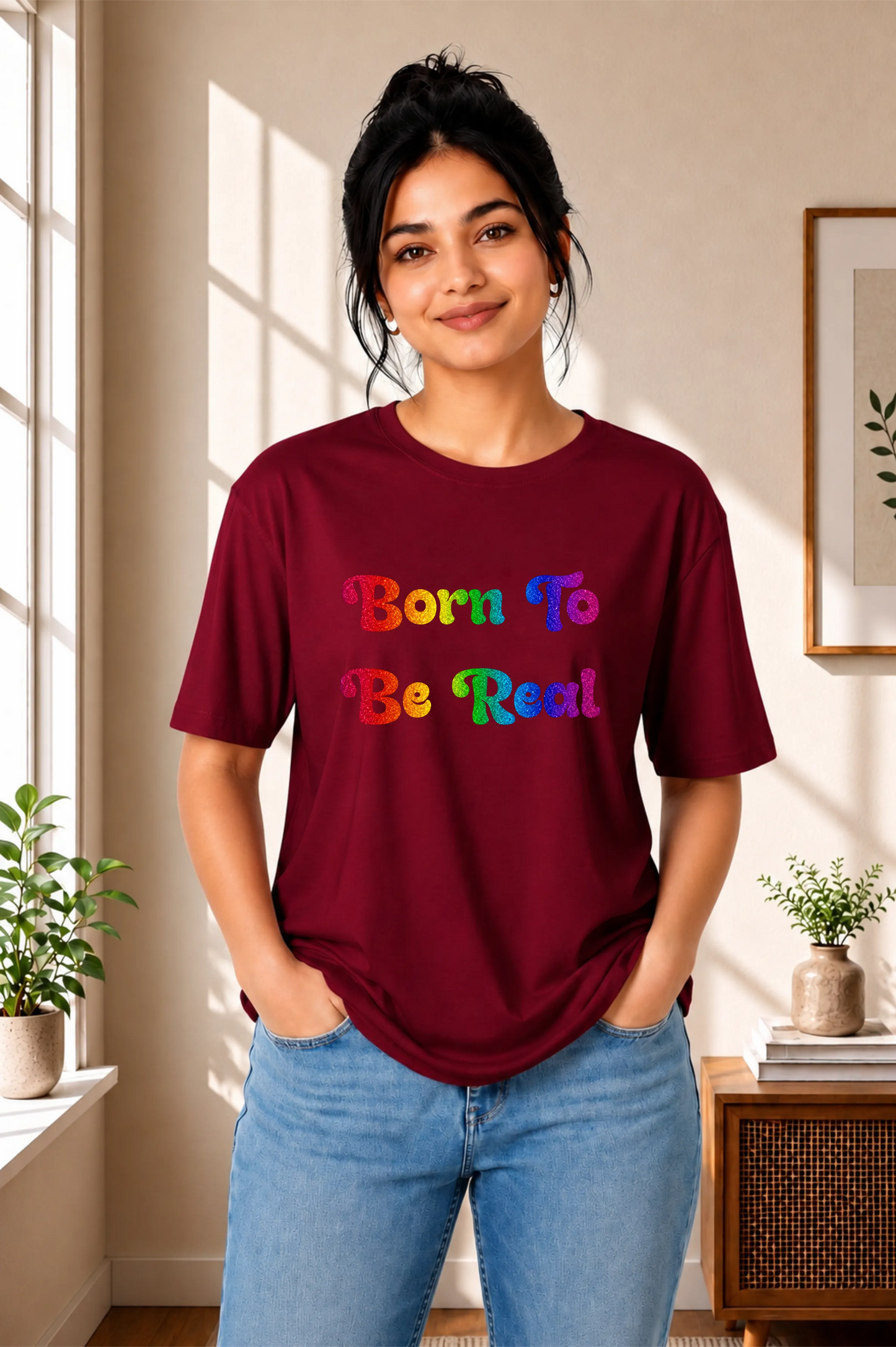 Born To Be Real Oversized T-Shirt