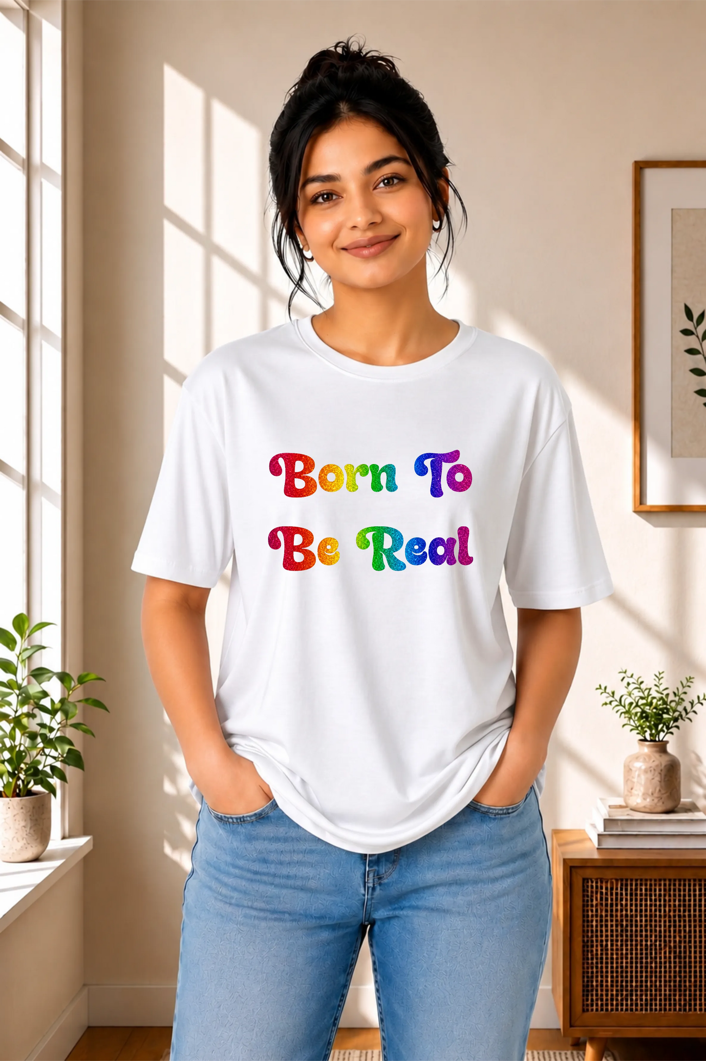 Born To Be Real Oversized T-Shirt