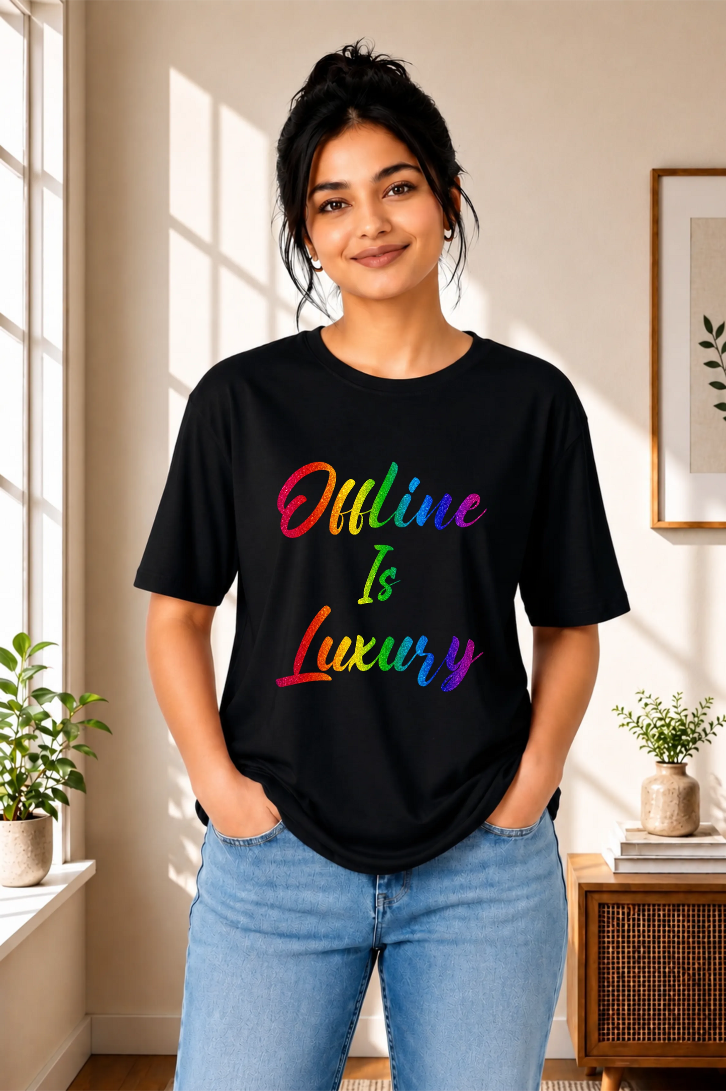 Offline Is Luxury Oversized T-Shirt