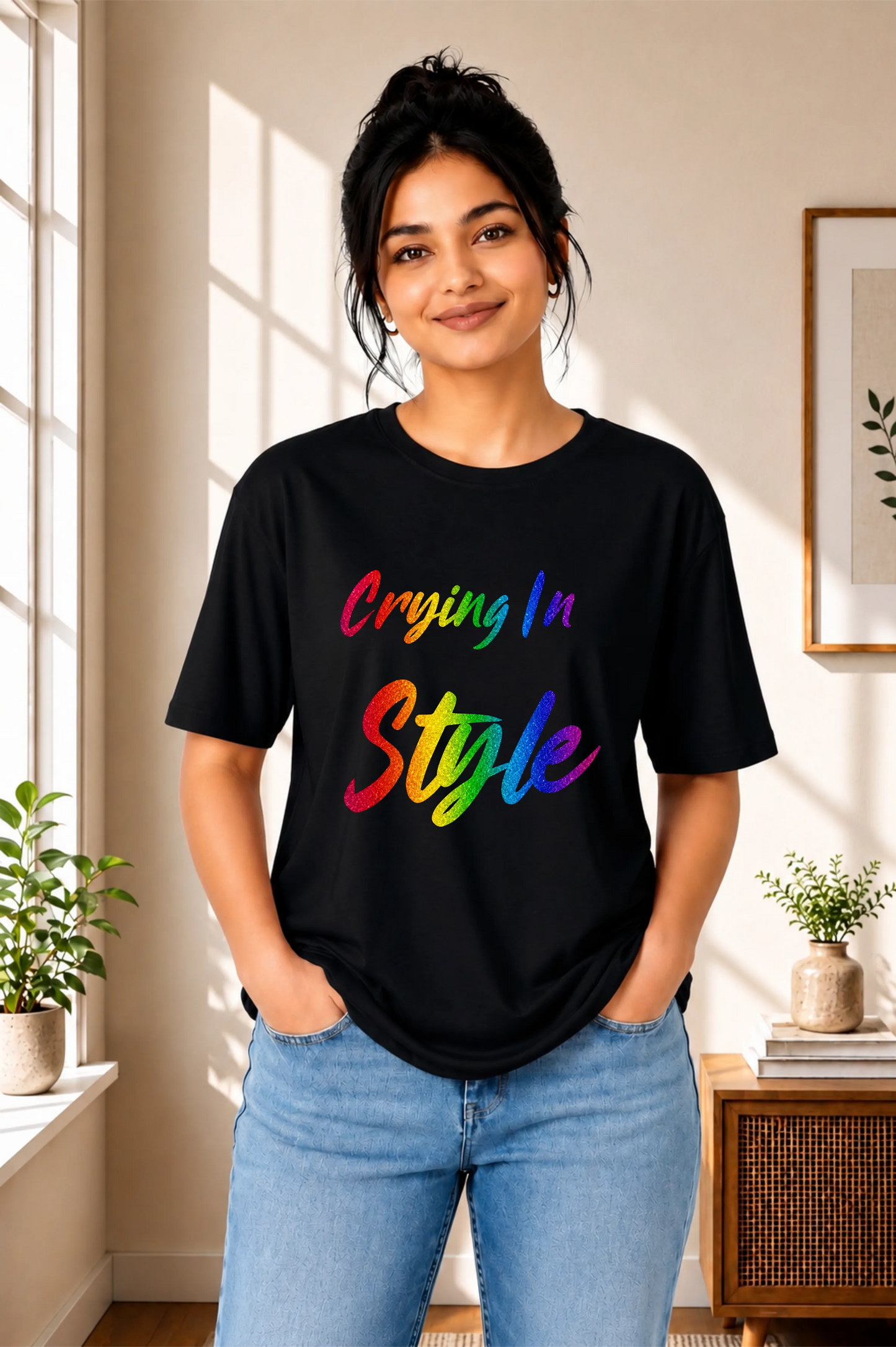 Crying In Style Oversized T-Shirt