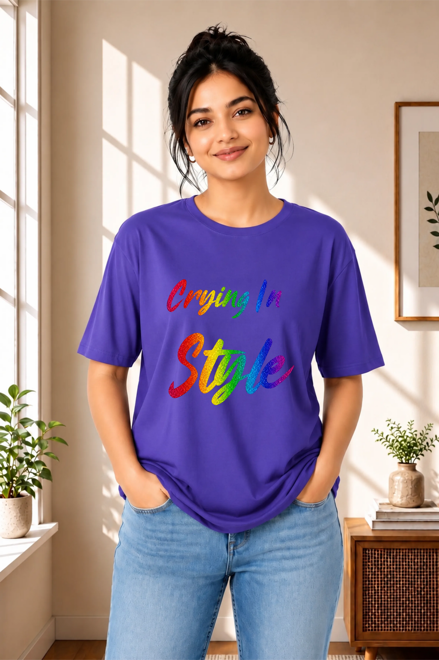 Crying In Style Oversized T-Shirt