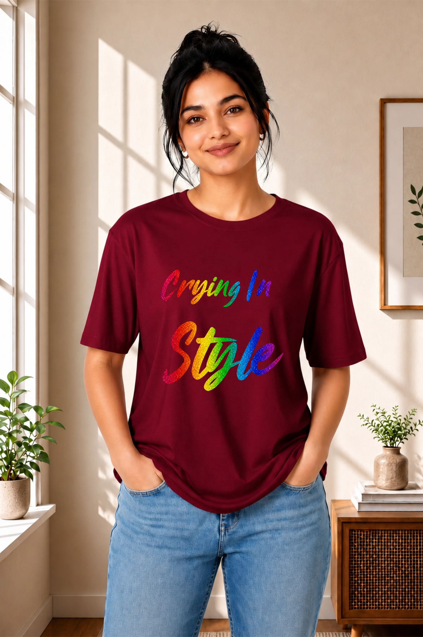 Crying In Style Oversized T-Shirt