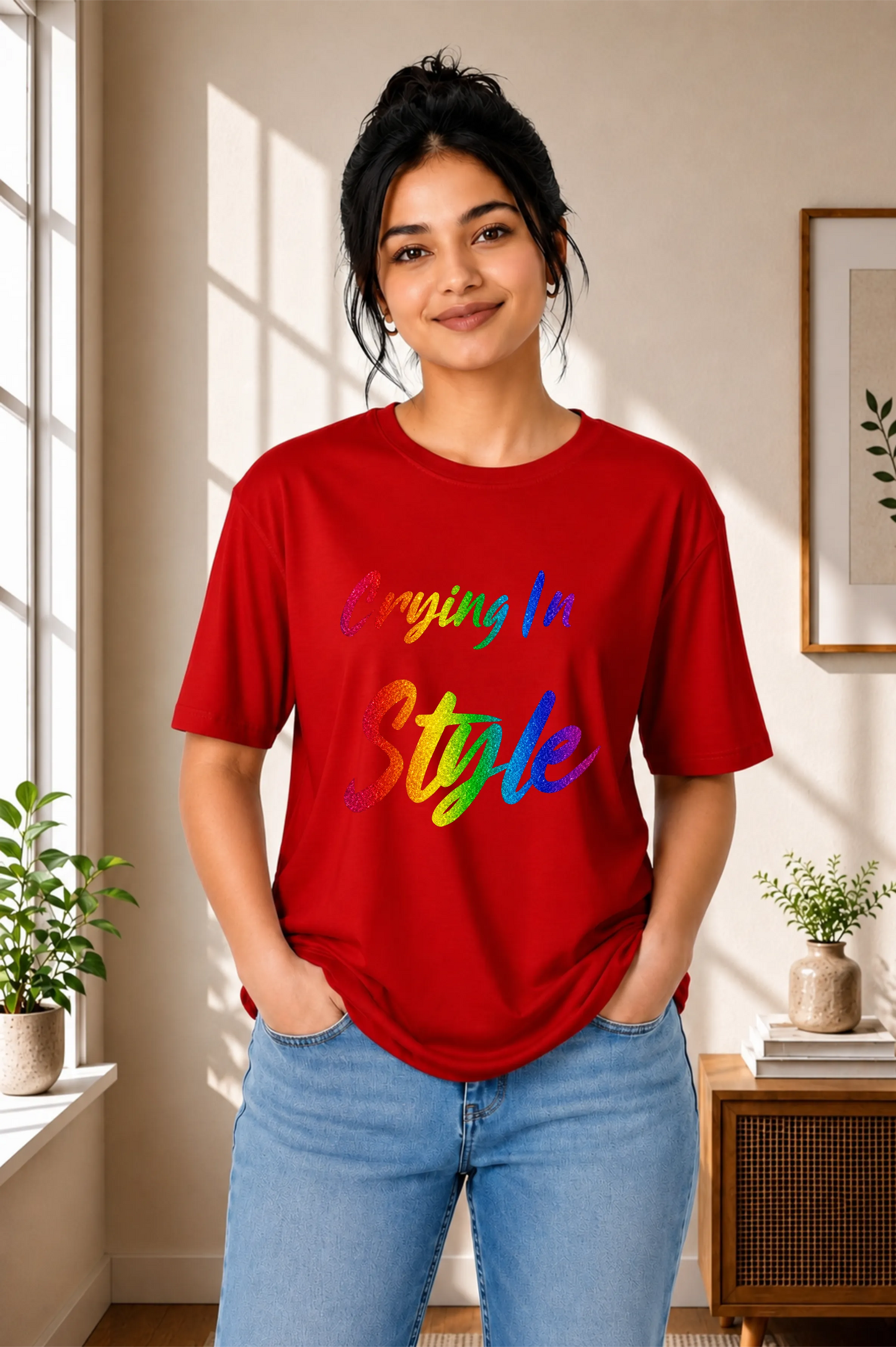 Crying In Style Oversized T-Shirt