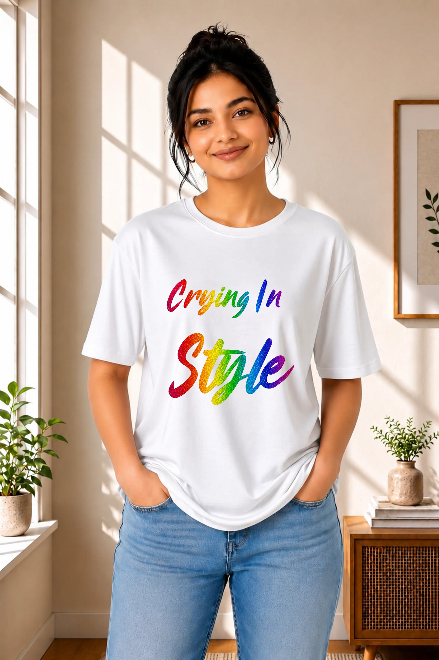 Crying In Style Oversized T-Shirt
