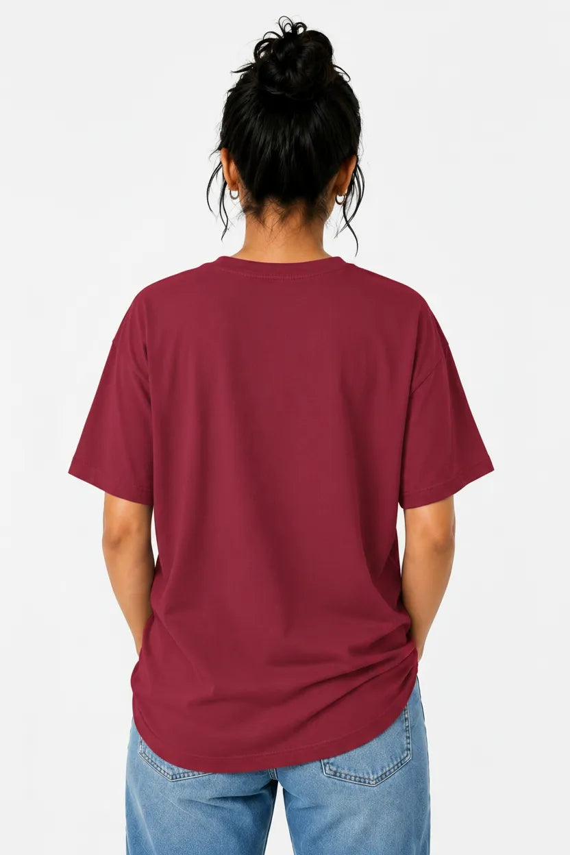 Women's Oversized Plain T-Shirt