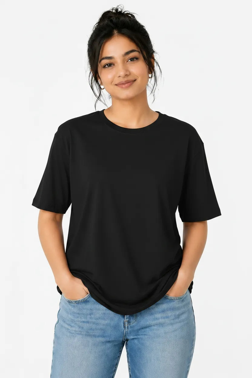 Women's Oversized Plain T-Shirt