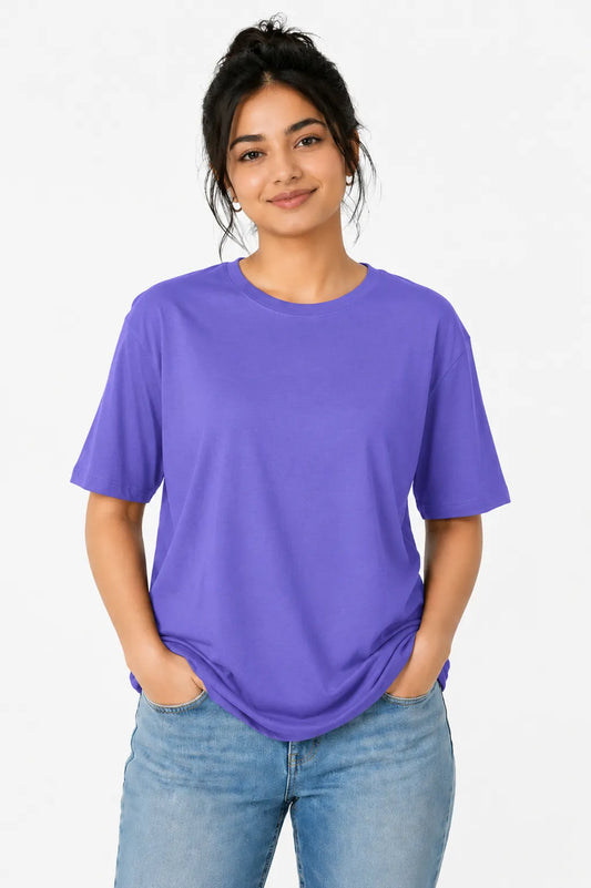 Women's Oversized Plain T-Shirt