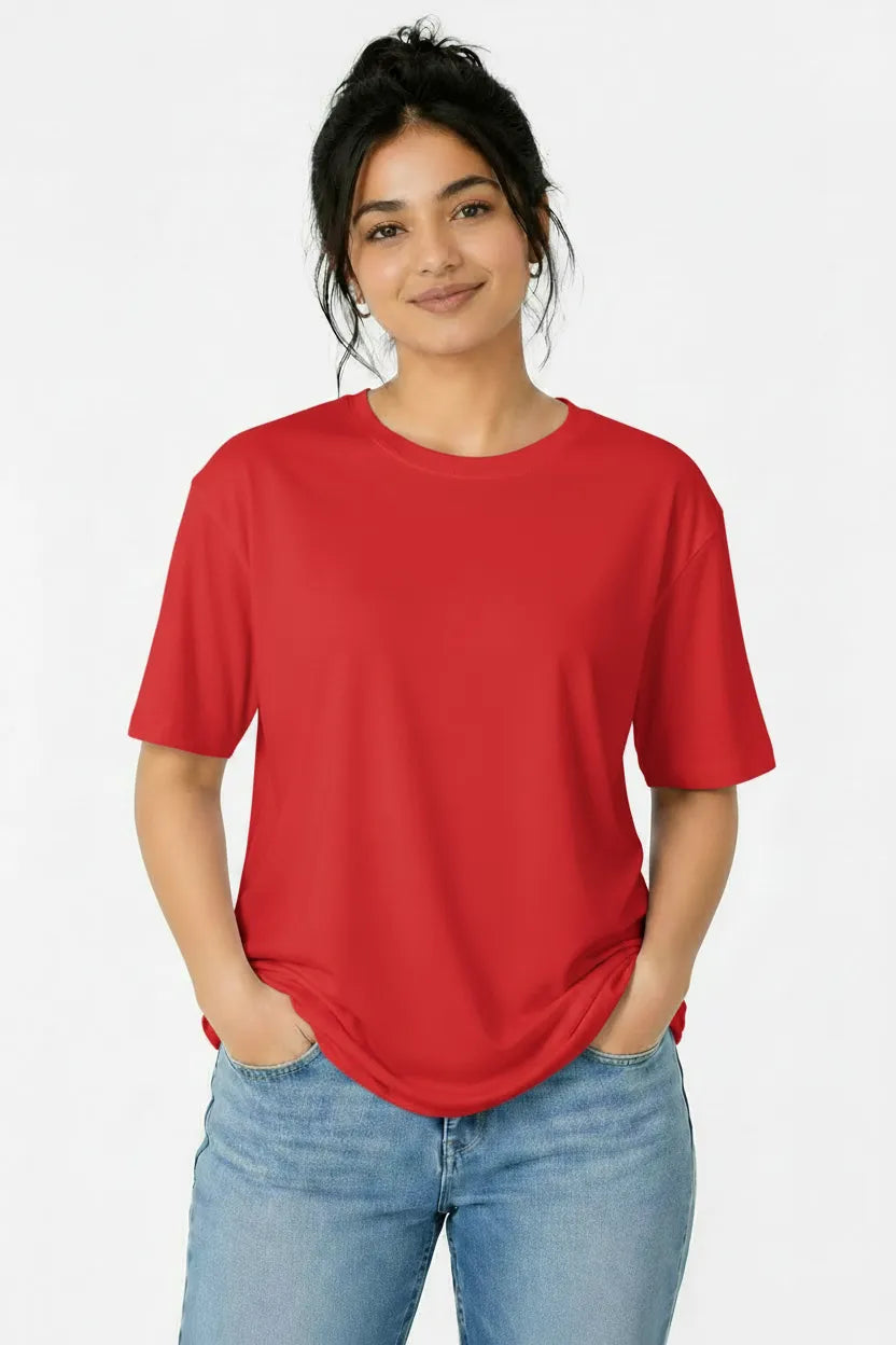 Women's Oversized Plain T-Shirt